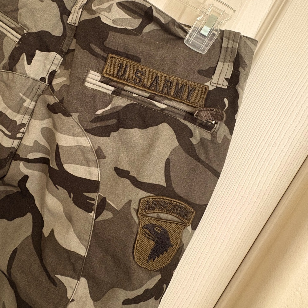 Camouflage WAS S ARMY Cargo Pants with Patches